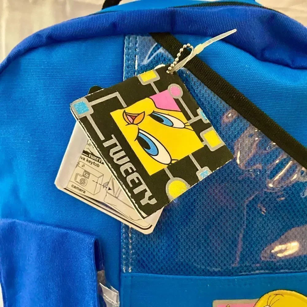 Vintage NWT NOS Totally Tweety Bird Backpack Bag Vintage 90's Looney Tunes EC